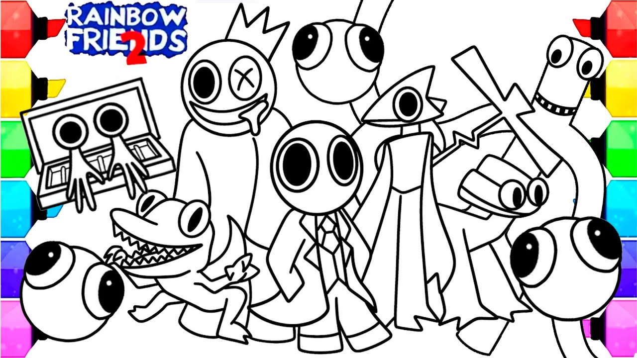 Rainbow Friends 2 Coloring Pages - Coloring Pages For Kids And