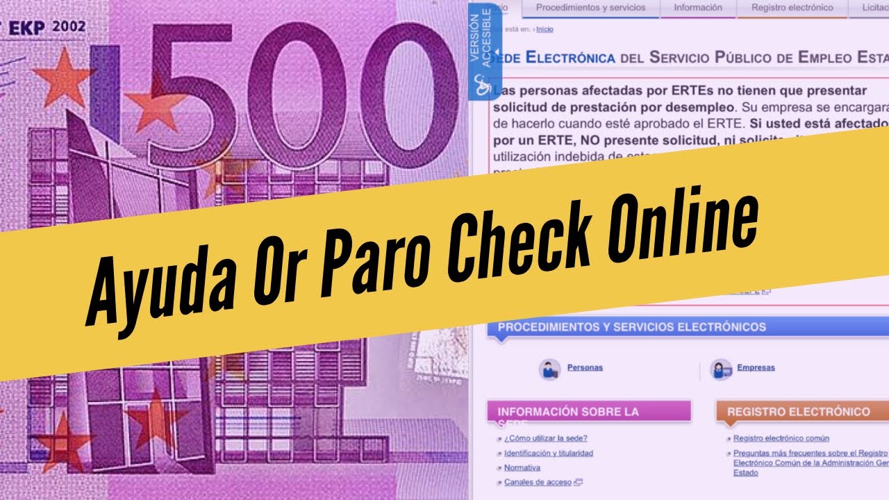 How to Check Ayuda And Paro Online|Barcelona Spain| by Mohsin Ali