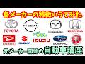 【元メーカー開発の自動車講座】各自動車メーカーの特徴いってみた