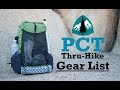 PCT Thru-Hike Gear List (FINAL)