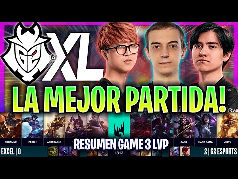 LA MEJOR PARTIDA DE LA FINAL! | G2 vs XL Game 3 RESUMEN LEC FINAL VERANO 2023 ESPAÑOL LVP