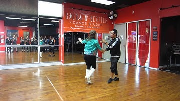 Salsa III Session E Cross Step Moves with Victor and Julia (11.8.15)