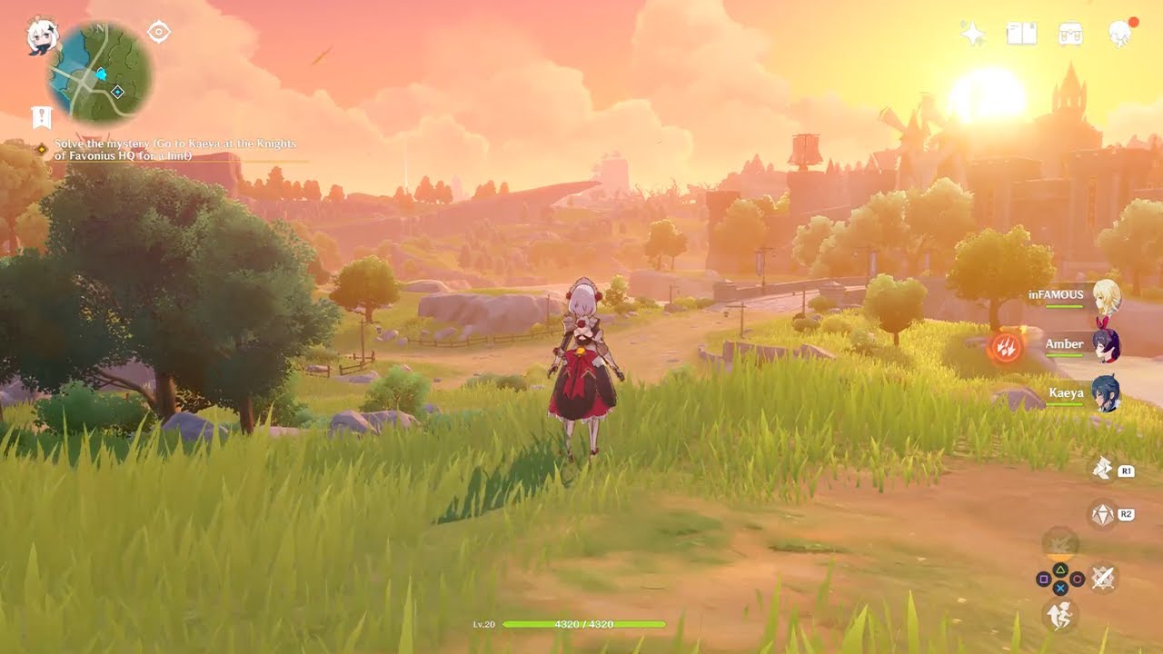 [Genshin Impact] Beautiful Sunset in Genshin Impact YouTube