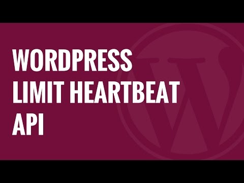 How to Limit Heartbeat API in WordPress