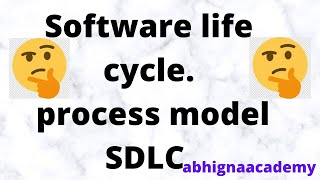 14. Software life cycle|| process model || SDLC ||software engineering course in telugu