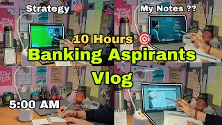 10 Hours Study Vlog 📚💪| Bank Exam Preparation 2026 #banking #motivation #vlog #sbi #ibps #youtube