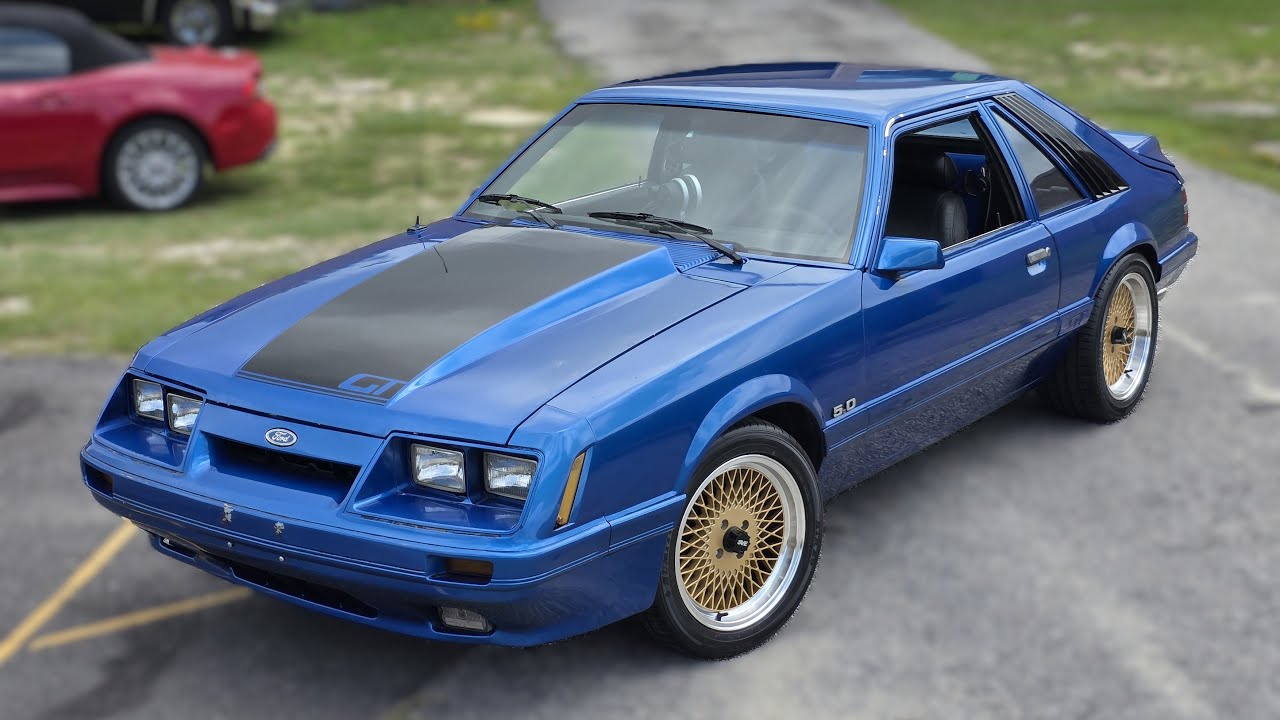 I just drove this Electric Blue 1985 Ford Mustang GT at I-95 Muscle