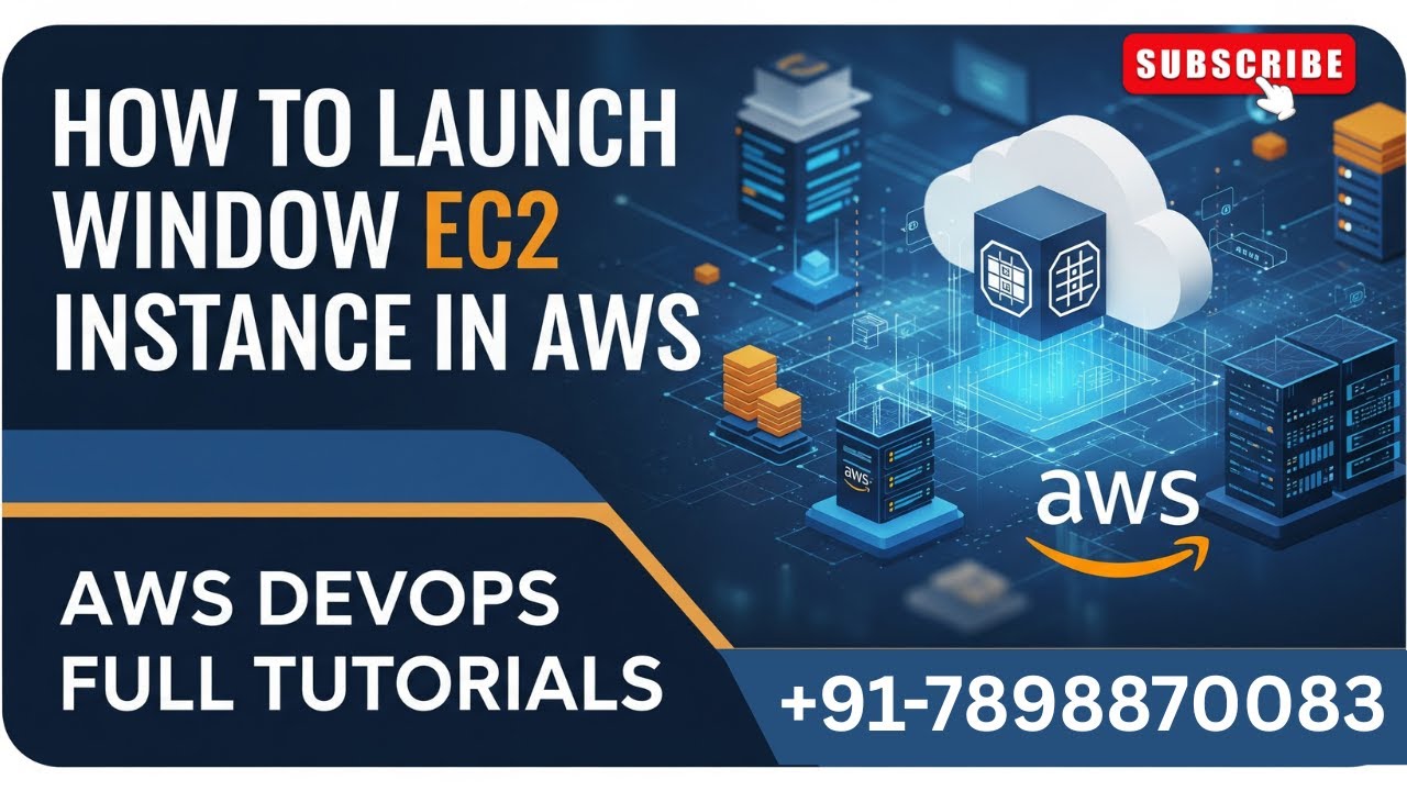 HOW TO LAUNCH WINDOW BASED EC2 INSTANCE IN AWS CLOUD || AWS DEVOPS FULL COURSE IN ENGLISH 