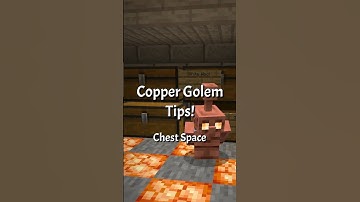 Copper Golem Sorting Tip: Chest Space