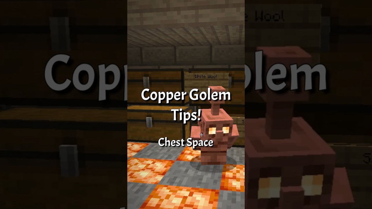Copper Golem Sorting Tip: Chest Space