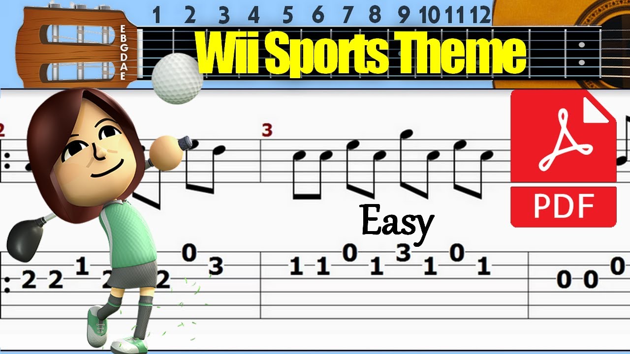 Video of Wii Sports Theme Guitar Tab