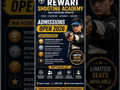 Admission Open Rewari Shooting Academy #viral #motivation #rewari #shootinggames #game #academy