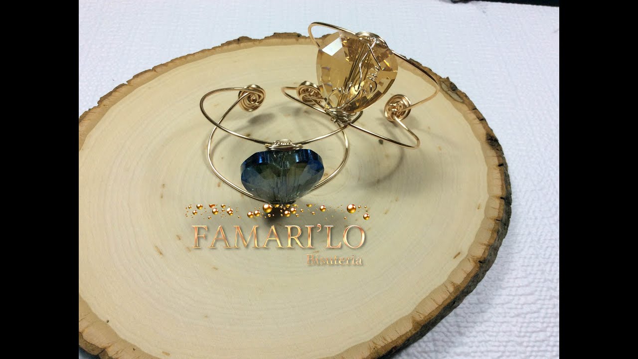 Pulsera Con Cristal en forma de Corazón