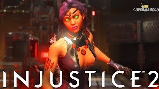 Blackfire's Girls Night Out! - Injustice 2 "Starfire" Gameplay (Epic Gear) screenshot 4