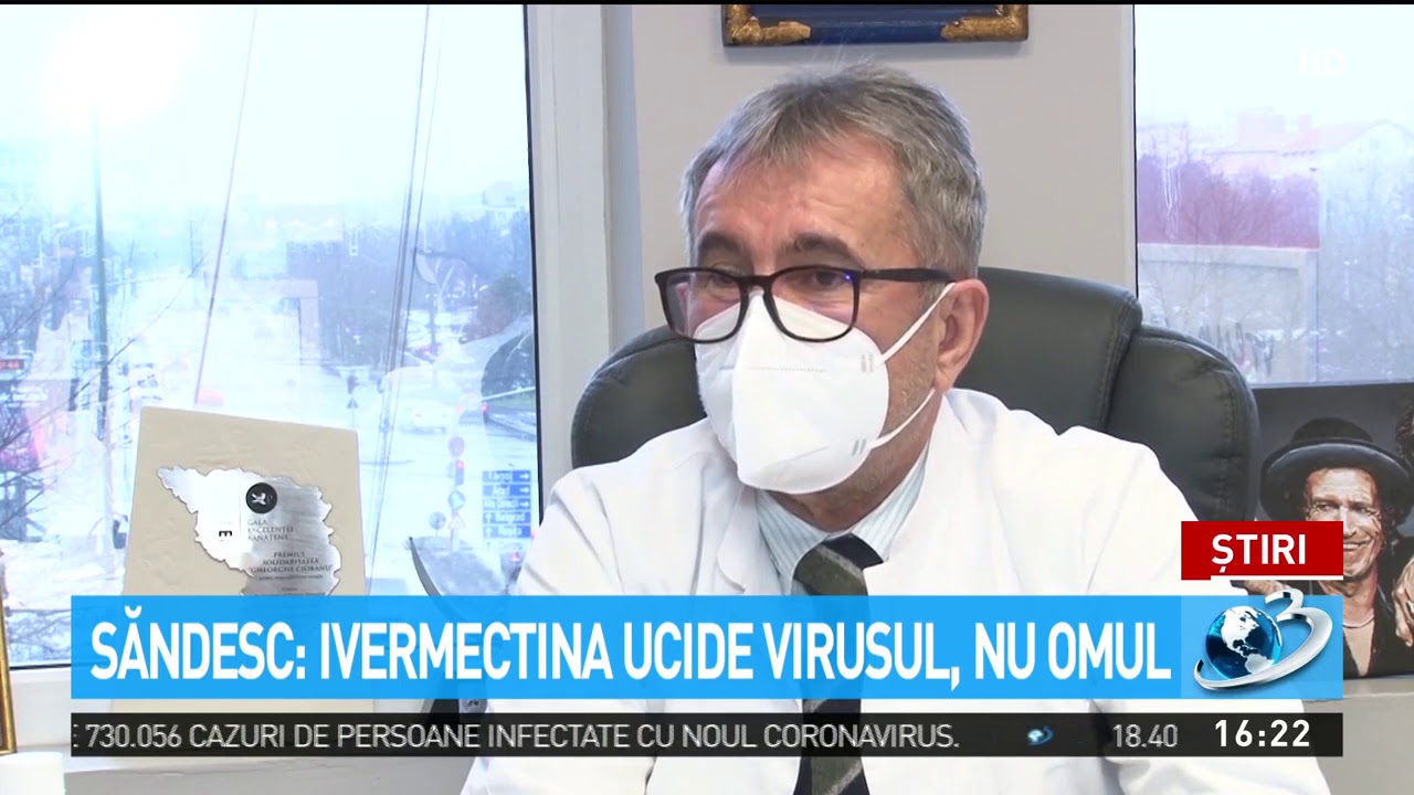 Prof. dr Săndesc: Ivermectina ucide virusul, nu omul