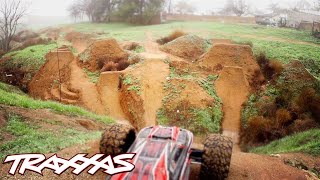 Aerial R/C Assault Part 2 - Traxxas E-Revo Dirt Jumping Session screenshot 2