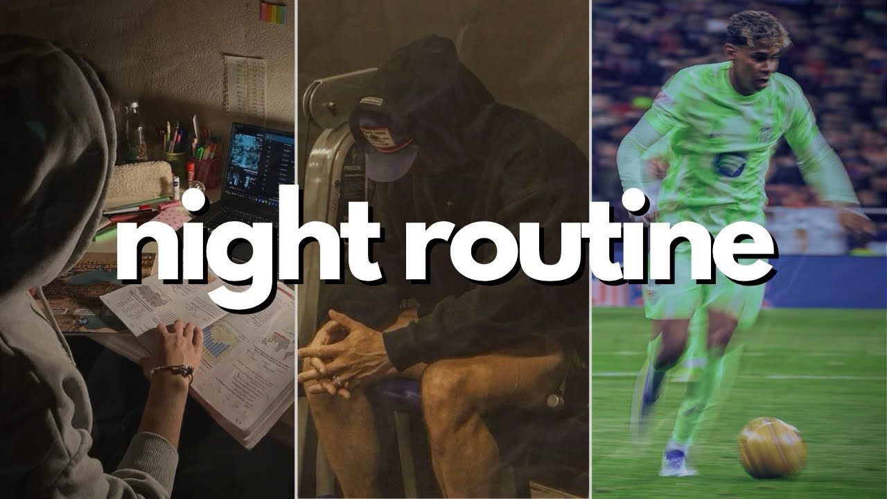 Footballer Night Routine a night routine for footballers - YouTube