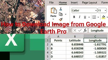 Download Image from Google Earth Pro and Georeference it in ArcGIS/ArcMap with Microsoft Excel