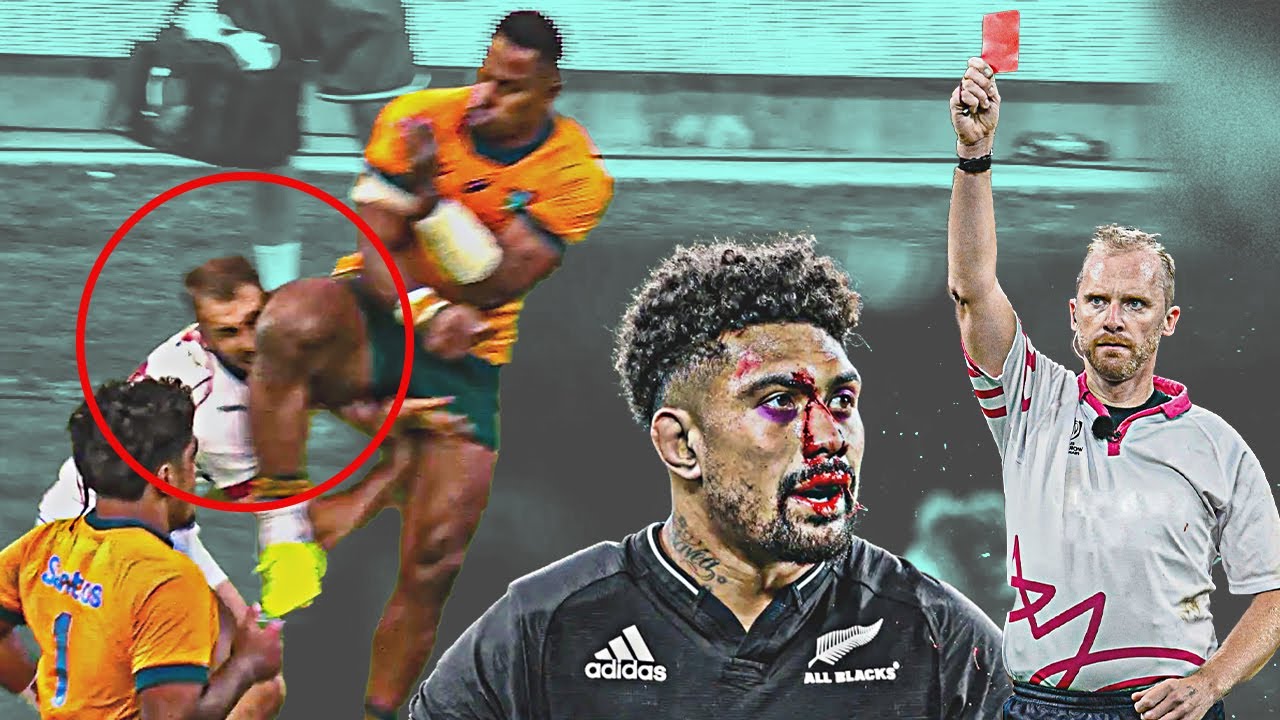 Most Deserving Rugby RED CARDS! 13mins | BRUTAL HITS & VIOLENT ...