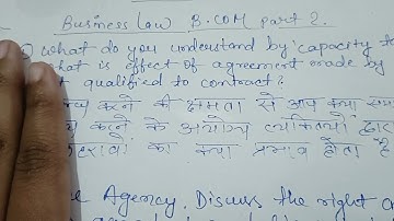Brabu B.com part 2 Business Law Important question 🤘