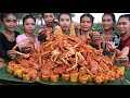 Amazing cooking sea food salad with noodle recipe - Amazing video