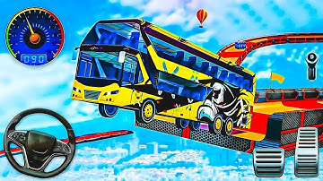 Impossible Bus Stunt Racing 2023 - Mega Ramp Driving Simulator 3D - Android GamePlay- 2