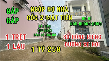 Giải cứu nhà ngộp.xã lổ nhà 1 trệt 1 lầu góc 2 mặt tiền.đúng 1 tỷ 250.đường ô tô.dân cư đông đúc