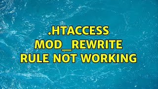 .htaccess mod_rewrite rule not working