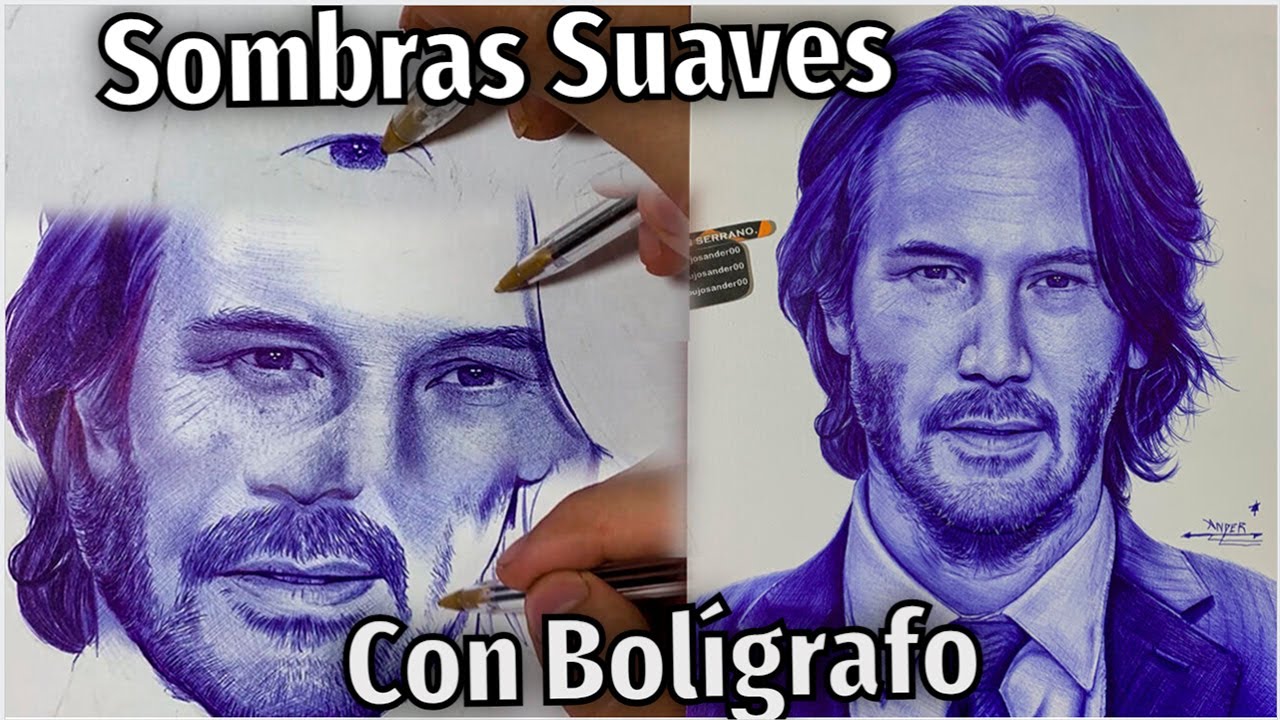 SOMBRAS CLARAS/ CÓMO SOMBREAR UN ROSTRO CON BOLÍGRAFO