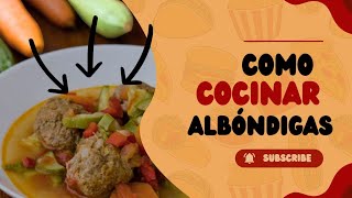 COMO COCINAR ALBÓNDIGAS MUY FÁCIL /MAR DIY/