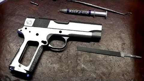 1911 Build 8 Commander 45 acp - Part 5 - Frame to Slide fitting
