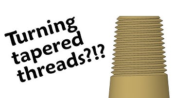 Turning tapered threads