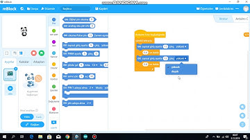 mblock ile arduino üzerindeki led yakıp söndürme