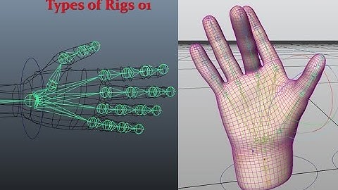 Maya 3D - Rigging - Hand Skeleton - Part 1 - Single Controller Rig