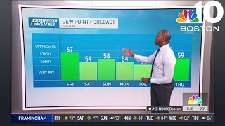 Forecast: Humidity and heat combine to make it feel like upper 90s today