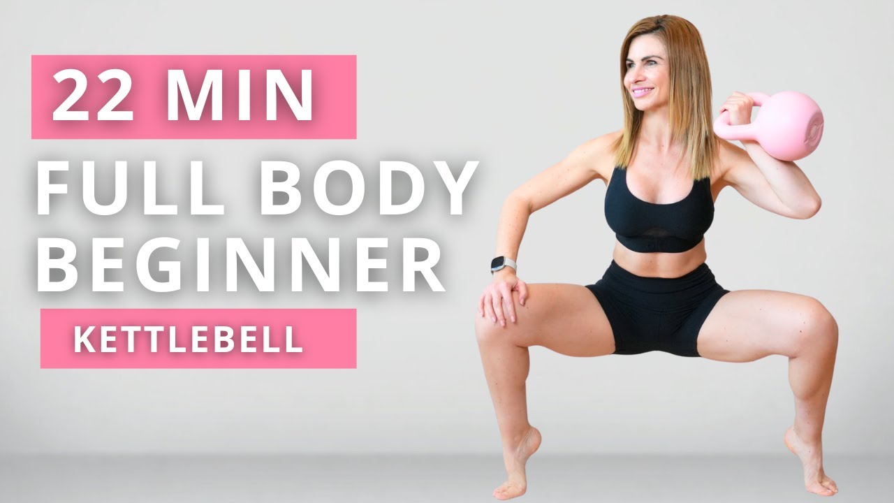 22 Min BEGINNER FULL BODY KETTLEBELL WORKOUT | NO REPEAT | LOW IMPACT