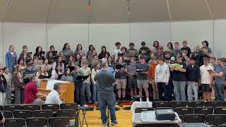 WSU ensembles and EHS choir perform “O Fortuna”