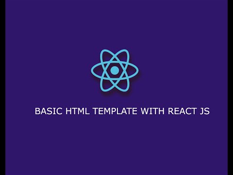 BASIC HTML TEMPLATE USING REACT JS