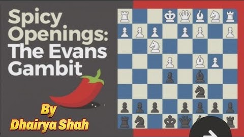🔥🌶The Evans Gambit Part-1🔥| 👌Best opening to play as White 😈|#evansgambit  #youtube