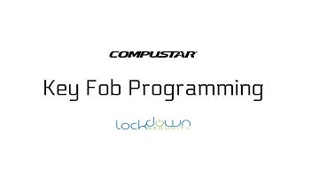 How To Program a Compustar Key Fob #lockdownsecurity