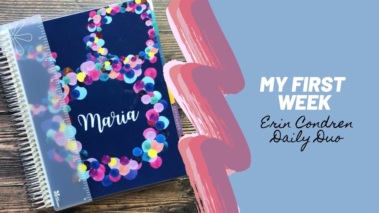 FIRST WEEK IN MY NEW ERIN CONDREN DAILY DUO | SETTING UP | Ideas & Tips ...
