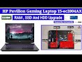 How To Upgrade RAM And SSD HP Pavilion Gaming Laptop 15-ec2004AX  / Disassembly And Assembly