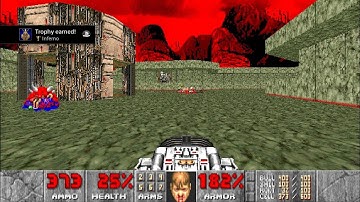 DOOM (1993) [PS4] Clip | Last Level of Episode 3: Inferno //