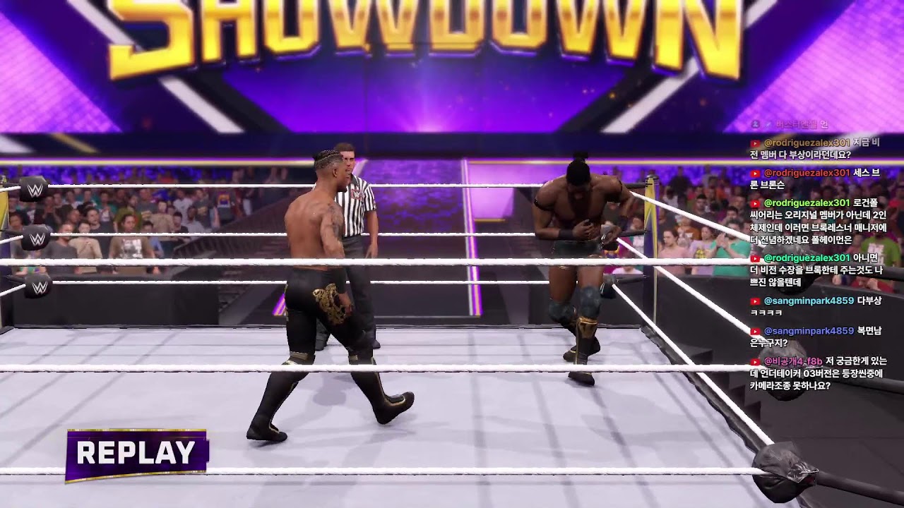WWE2K25 가상리그 방송중