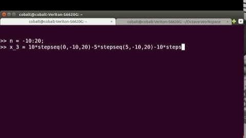 [Octave/Matlab] Signal Plotting (Exercise 1.3)