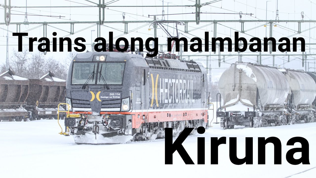 Trains along Malmbanan - Kiruna
