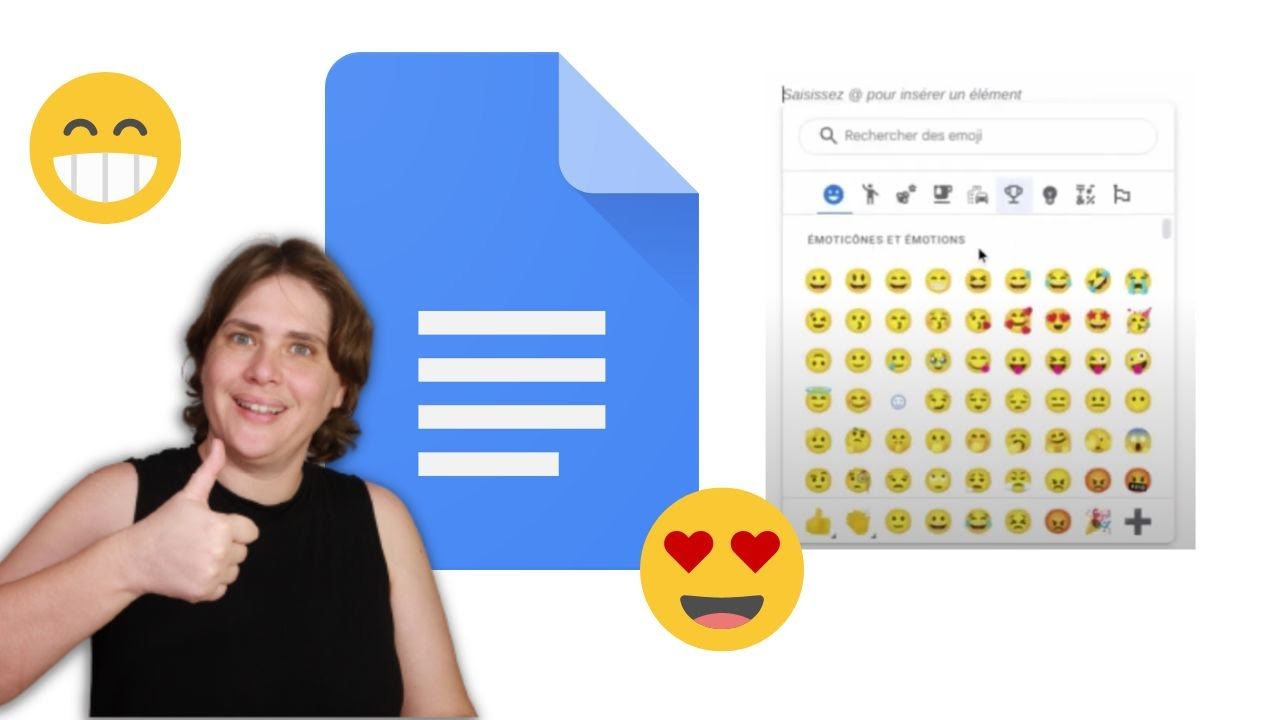Google Docs : ins&eacute;rer des EMOJIS facilement