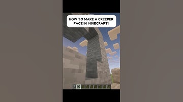 HOW TO BUILD A CREEPER FACE IN MINECRAFT #minecraft #shorts #gaming