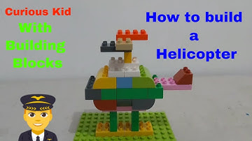 How to build a Helicopter from blocks (LEGO, Lepin, Gudi, DIY, duplo large blocks)