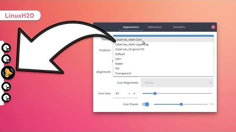 Custom dock for Linux (with new themes)